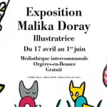Exposition de Malika Doray, illustratrice Du 18 avr au 1 juin 2024